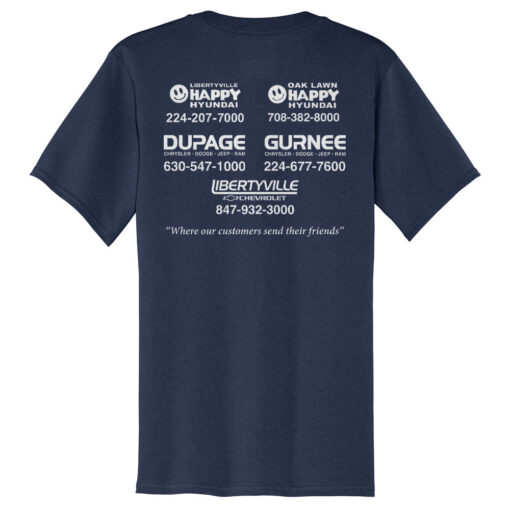 DuPage CDJR Navy Core Cotton Pocket Tee - Image 2