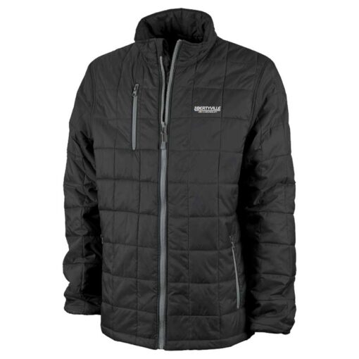 Libertyville Chevrolet Men's Black/Grey Lithium Quilted Jacket