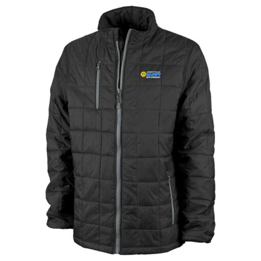 Libertyville Happy Hyundai Men's Black/Grey Lithium Quilted Jacket